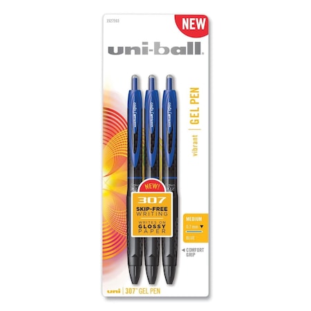 Vertex Medium 0.7 mm 307 Retractable Gel Pen; Blue VE3758356